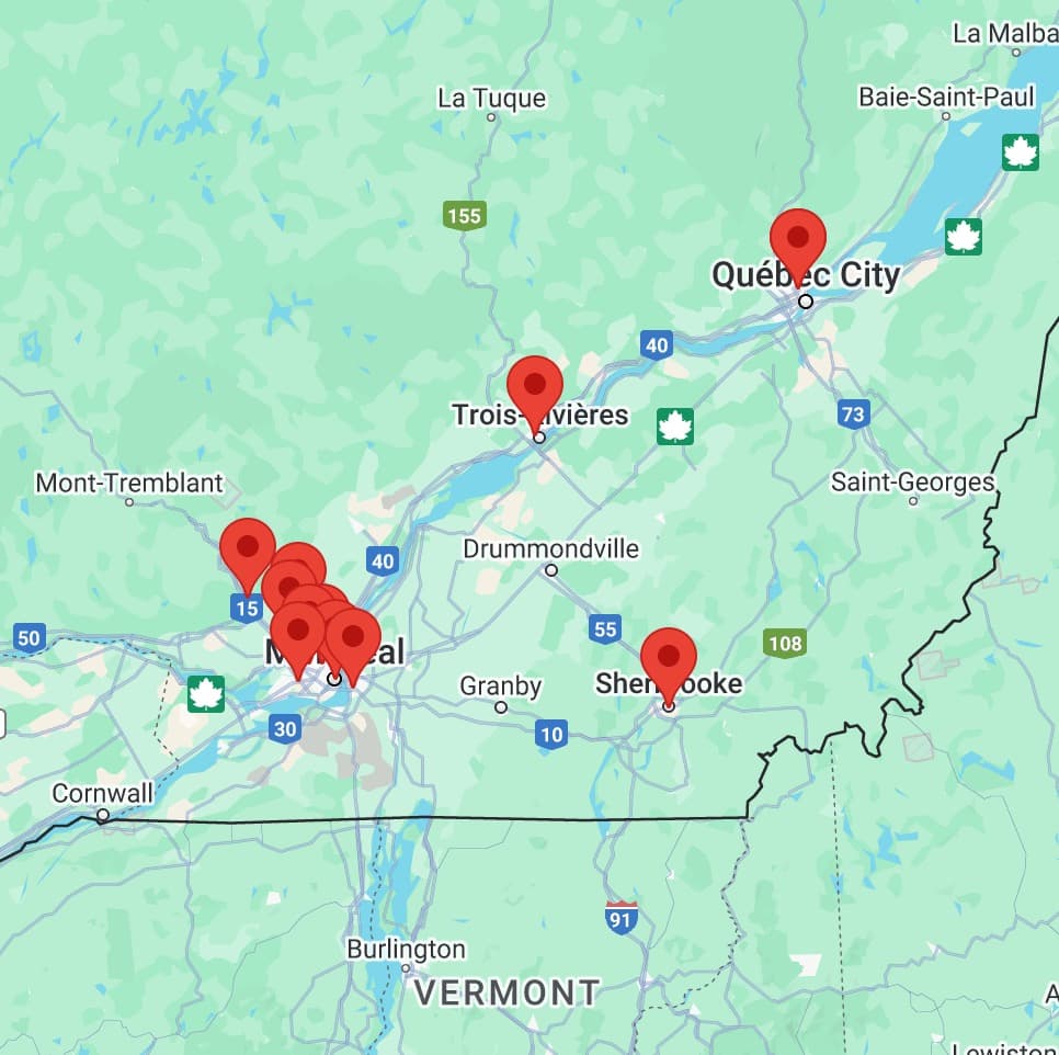 12 Convenient Locations